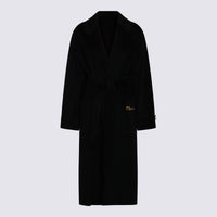 Elisabetta Franchi Black Wool Coat