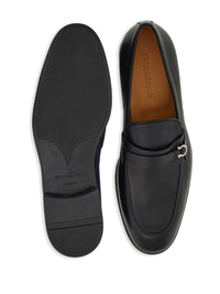 Salvatore Ferragamo Hammered Leather Gancini Loafers Shoes
