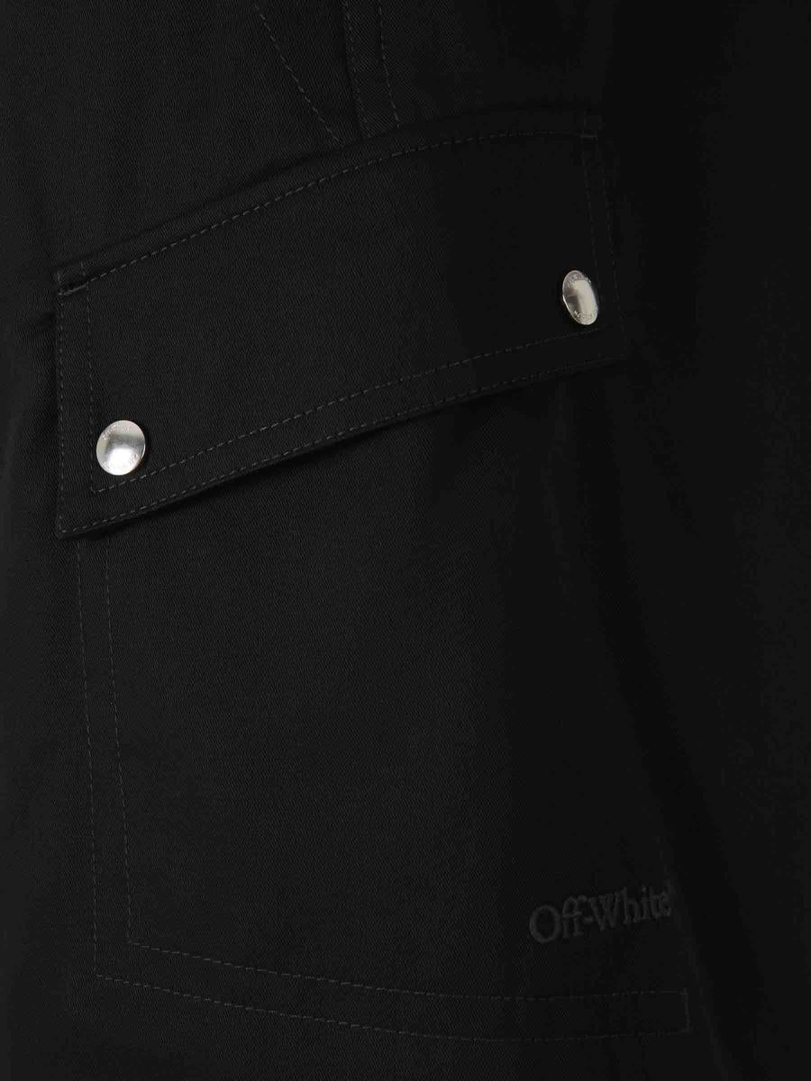 Off-White Bermuda Cargo Cotton