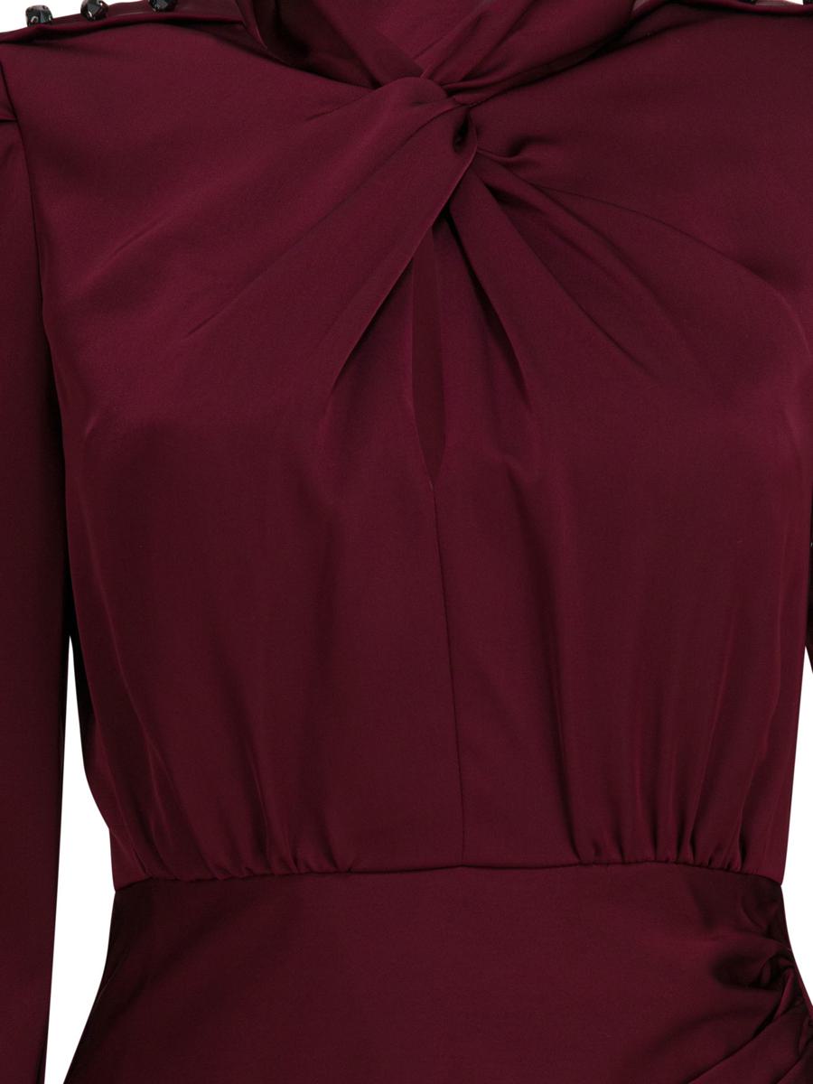 Self-Portrait Satin Midi Dress