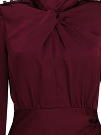 Self-Portrait Satin Midi Dress