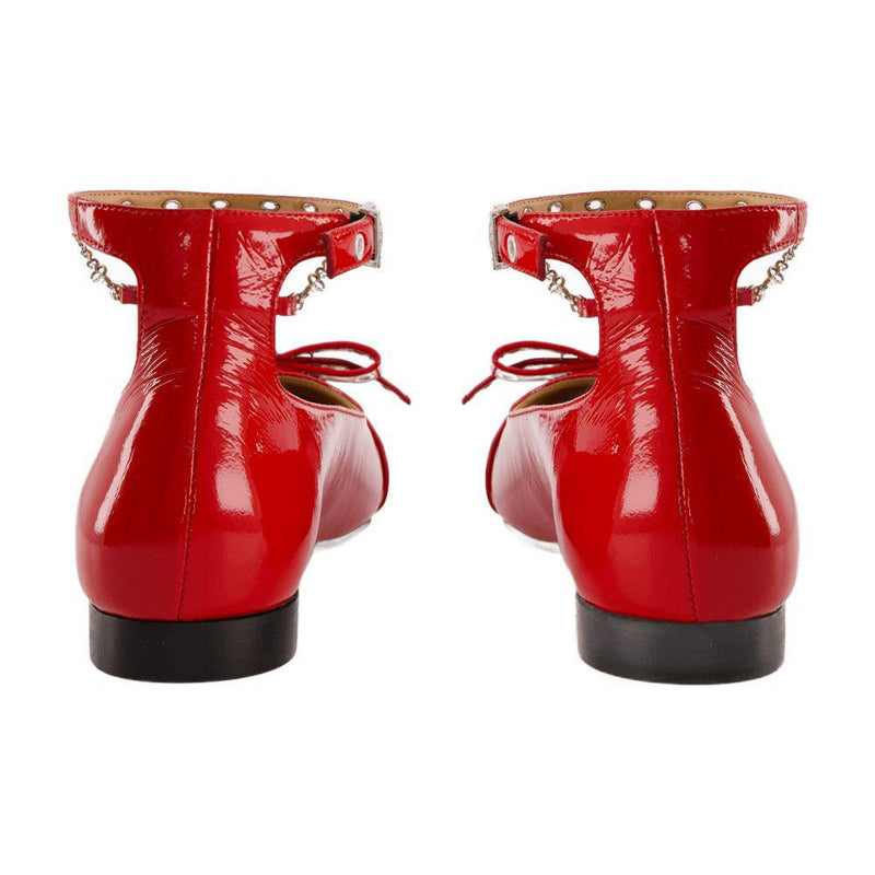 Ganni Eyelets Jewel Ballerinas