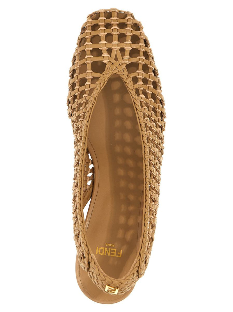Fendi Braided Slingback