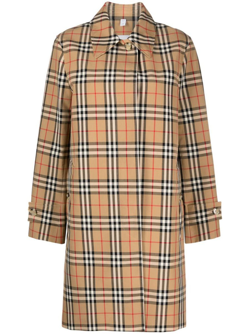 Burberry Check Motif Raincoat