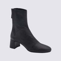 Aquazzura Black Leather Saint Honore Boots