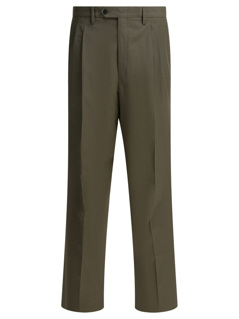 Prada Wide Leg Pants In Wool