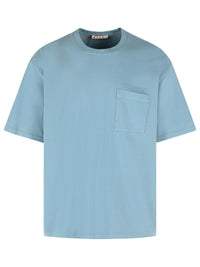 Marni Light Blue Cotton T-Shirt