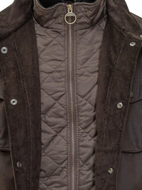 Barbour Blue Quilted Vest With Zipper Fastening And Front Pockets.