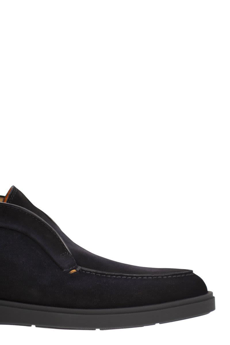 Santoni Suede Leather Desert Boot