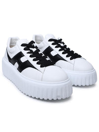 Hogan White Leather Sneakers