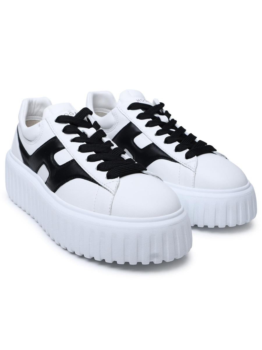 Hogan White Leather Sneakers