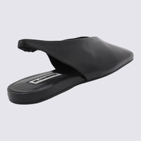Jil Sander Black Leather Flats