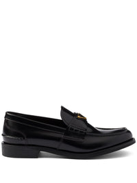 Prada Brushed Leather Loafers