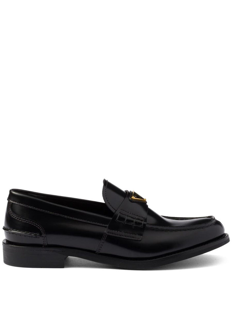 Prada Brushed Leather Loafers