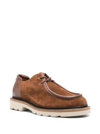 Maison Kitsuné Suede Leather Derbies Shoes