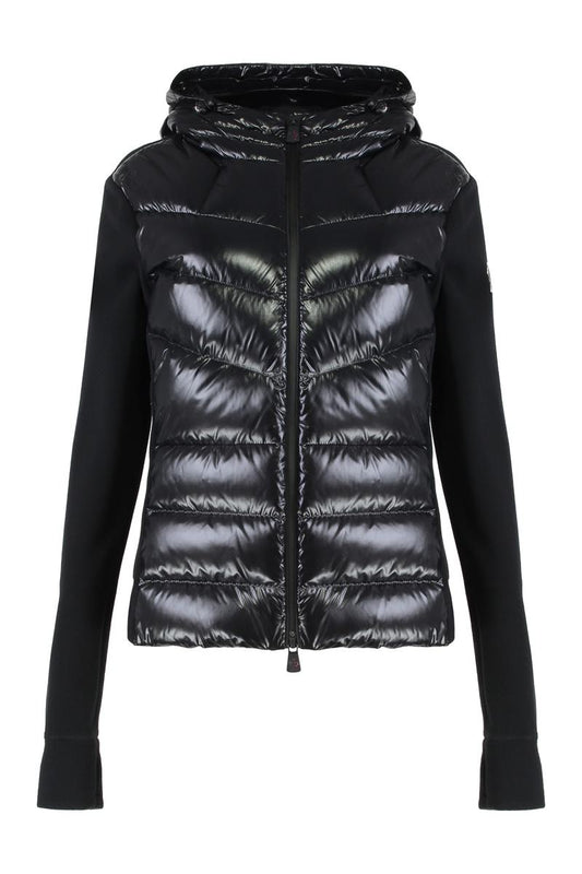 Moncler Grenoble Padded Fleece Hoodie With Zip And Hood