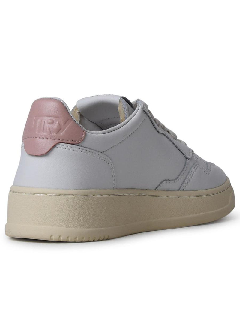 Autry 'Medalist' White Leather Sneakers