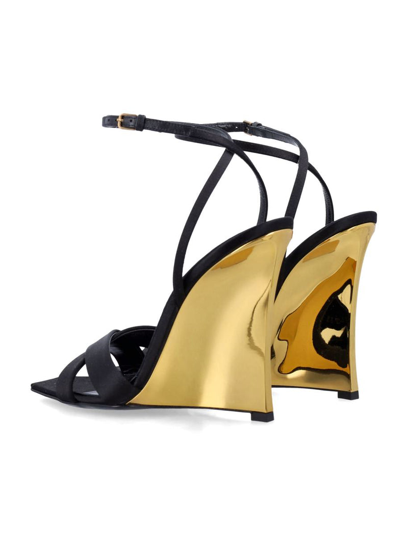 Saint Laurent Lucienne Sandal Wedges
