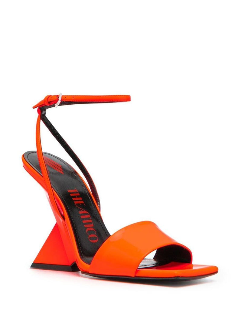 The Attico Cheope Synthetic Patent Sandals