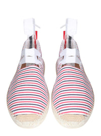 Thom Browne Seersucker Cotton Espadrilles