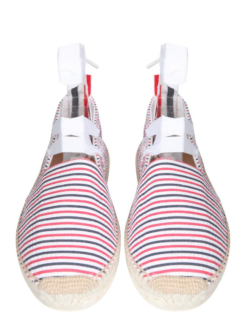 Thom Browne Seersucker Cotton Espadrilles