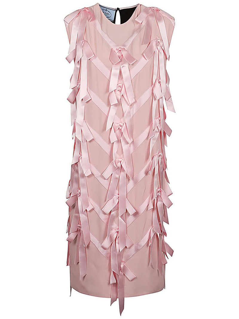 Prada Sablé Embroidered Dress