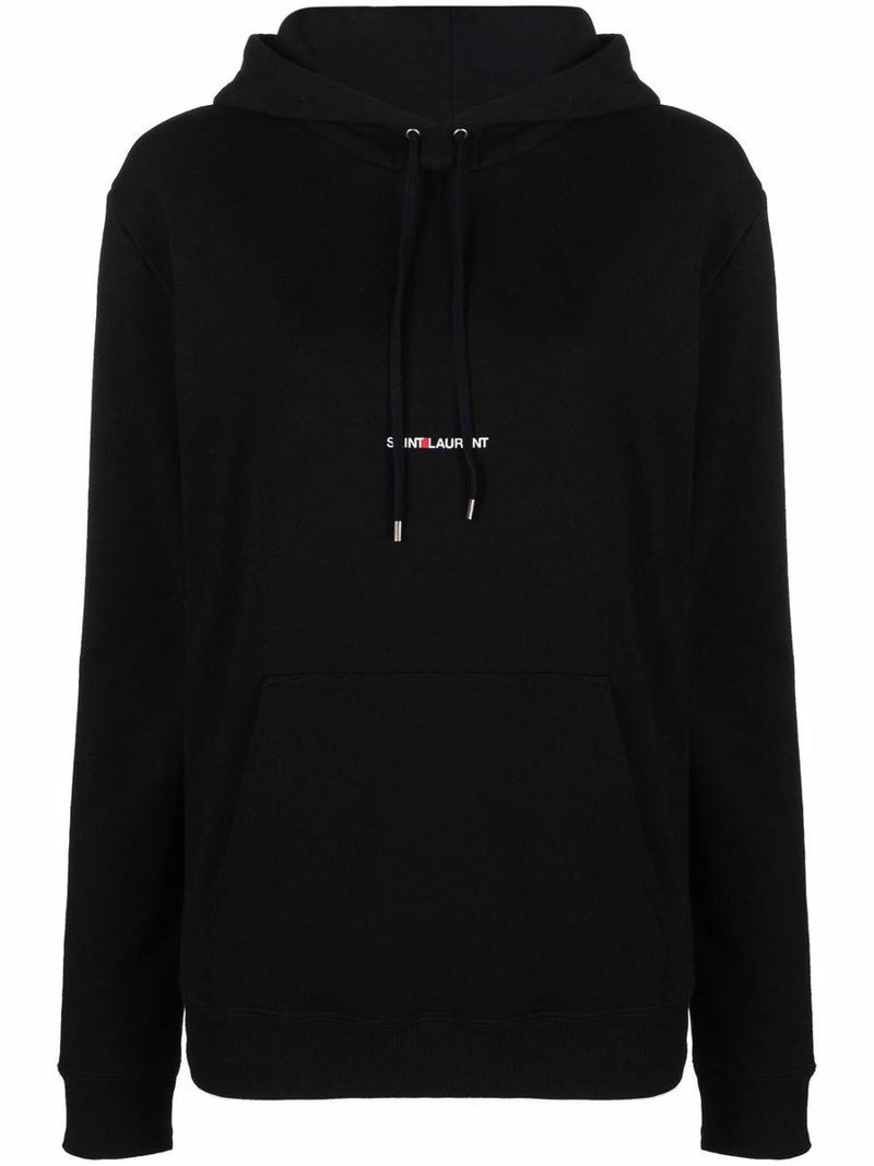 Saint Laurent Logo Cotton Hoodie