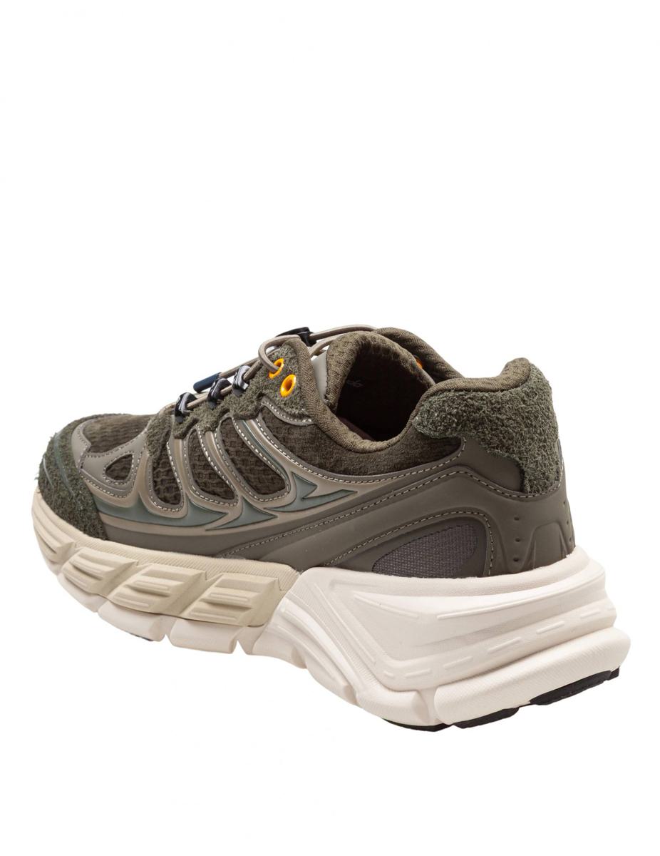 Barracuda Round-One Sneakers In Technical Fabric And Suede