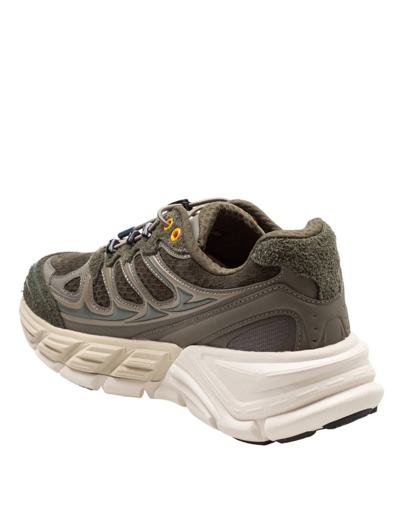 Barracuda Round-One Sneakers In Technical Fabric And Suede