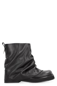 The Attico Mini Robin Combat Leather Boots