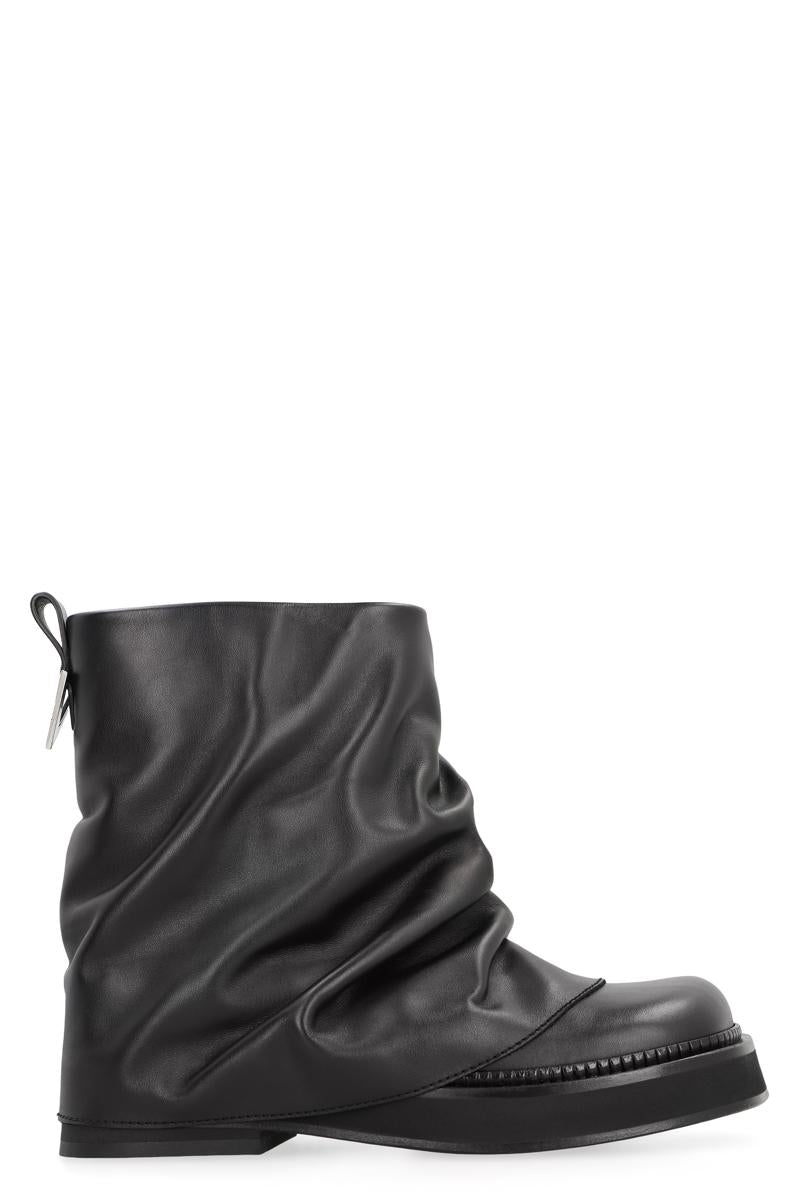 The Attico Mini Robin Combat Leather Boots
