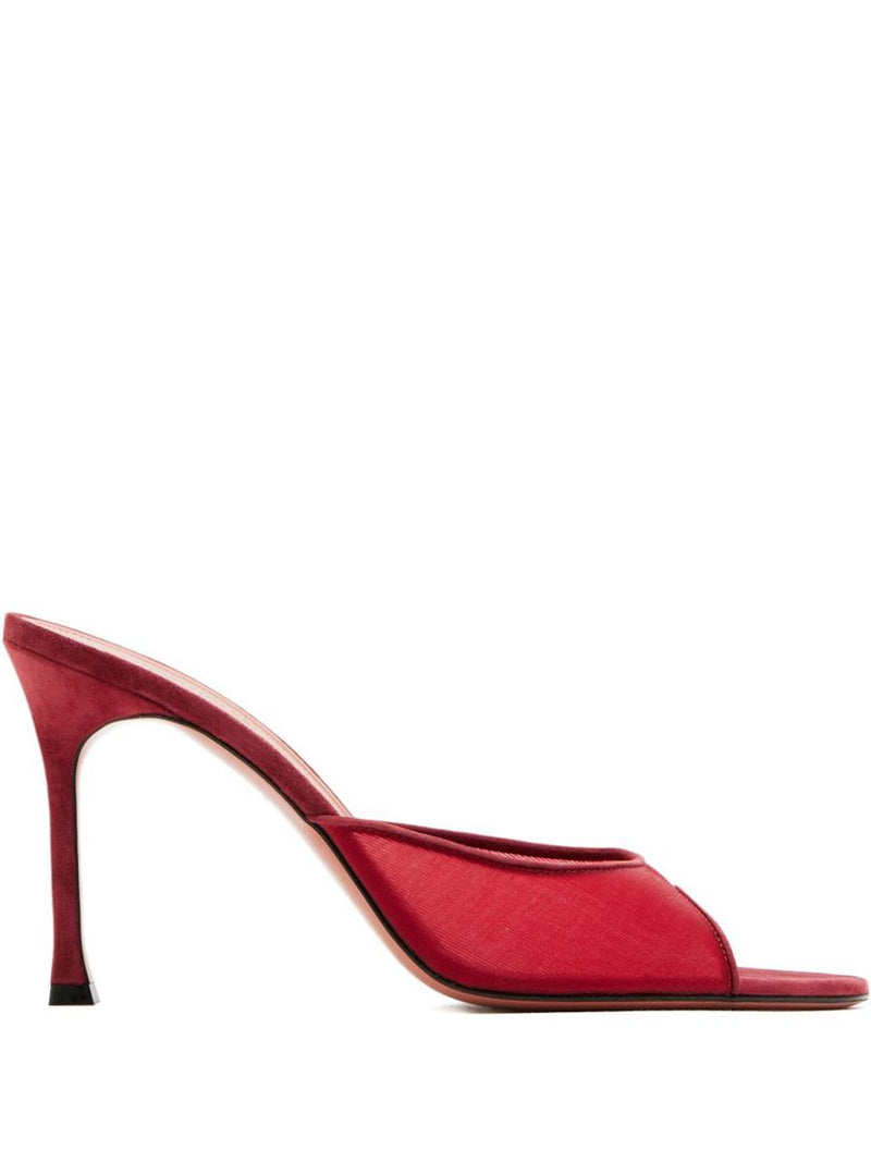 Amina Muaddi Alexa Mesh Slipper 95 Sandals