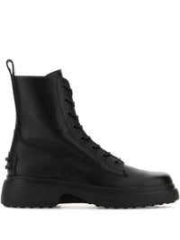 Tod'S Platform Leather Combat Boots Shoes
