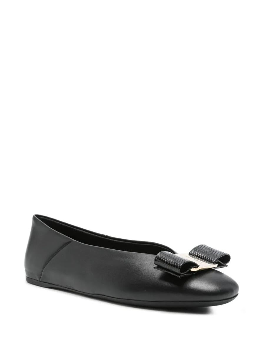 Salvatore Ferragamo Nappa Leather Vanna Ballerinas Shoes