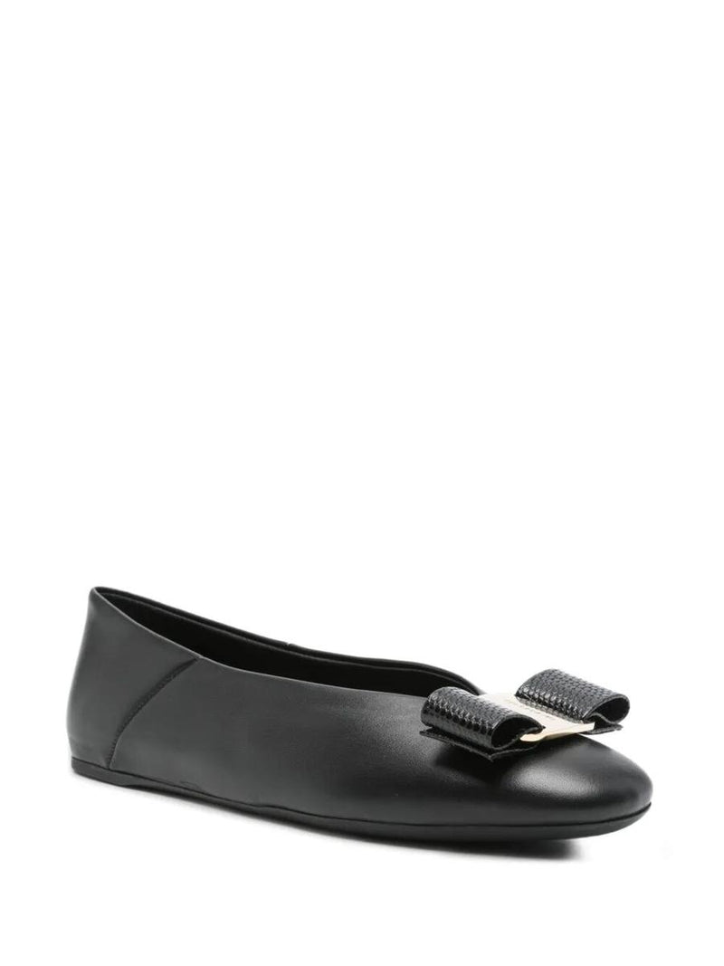 Salvatore Ferragamo Nappa Leather Vanna Ballerinas Shoes