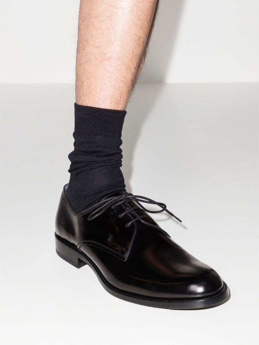Tod'S Polished Leather Derby Shoes