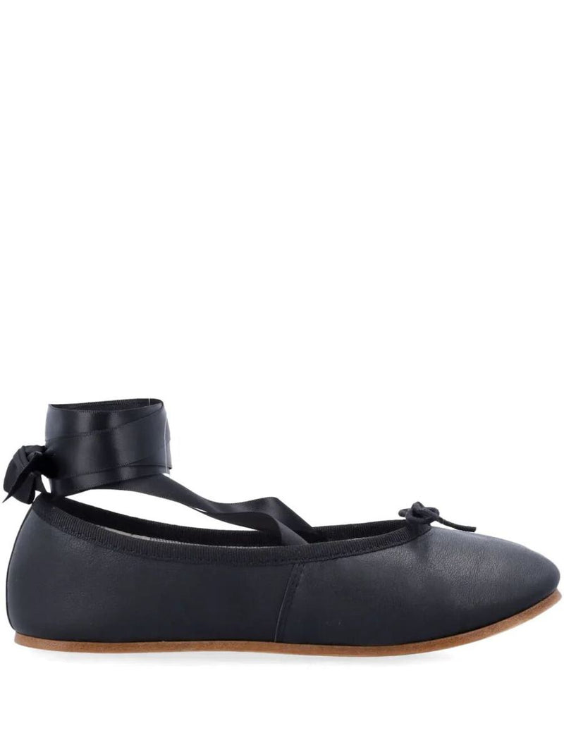Repetto Sophia Ballet Flats With Satin Ribbons Shoes