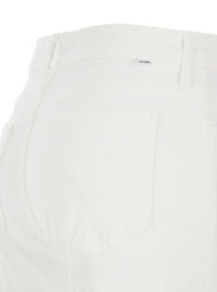 White Flared Jeans In Denim Woman