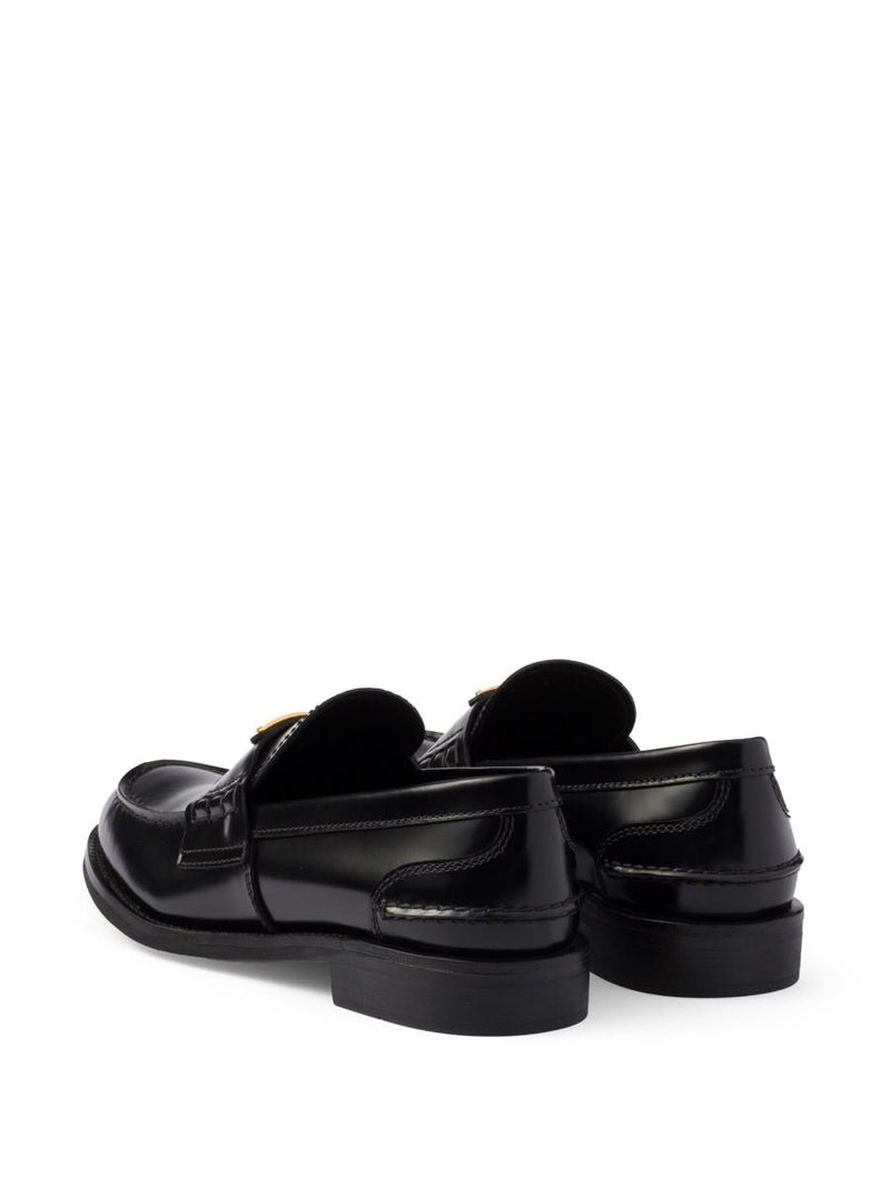 Prada Brushed Leather Loafers