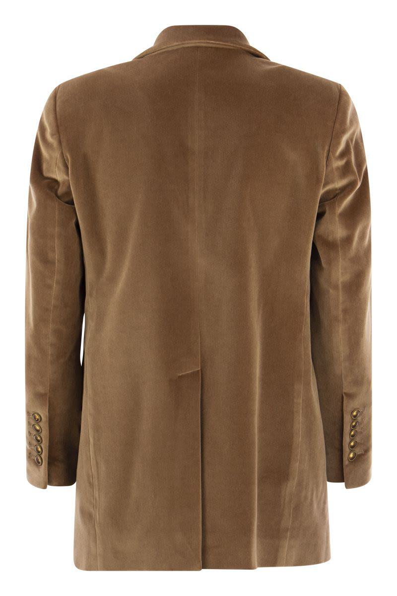 Saulina Antonia - Single-Breasted Velvet Jacket