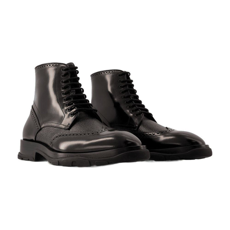 Alexander McQueen Laced Ankle Boots