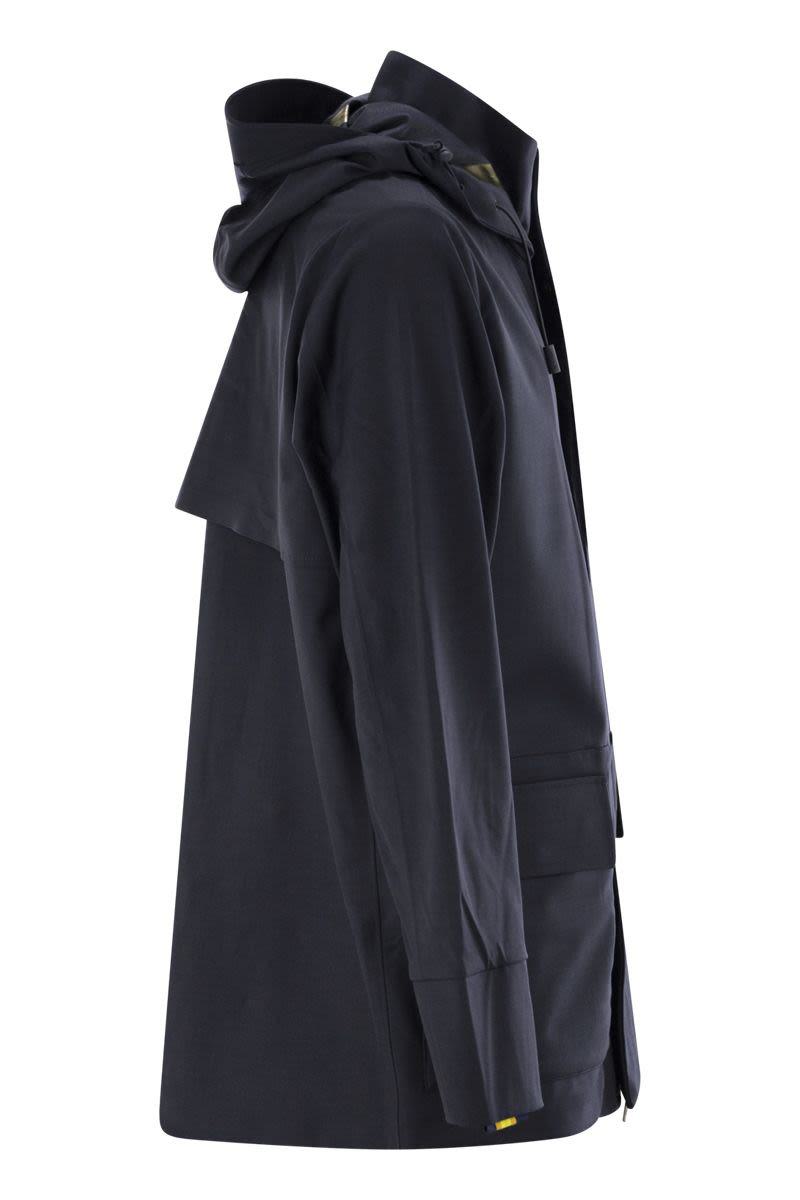 K-Way Erhal Tech Wool Blend - Hooded Jacket