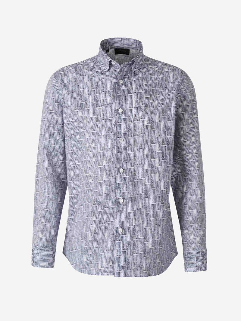 Brioni Printed Cotton Shirt