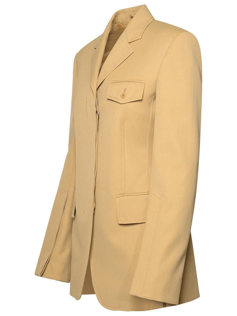 Sportmax Beige Cotton Blend Blazer
