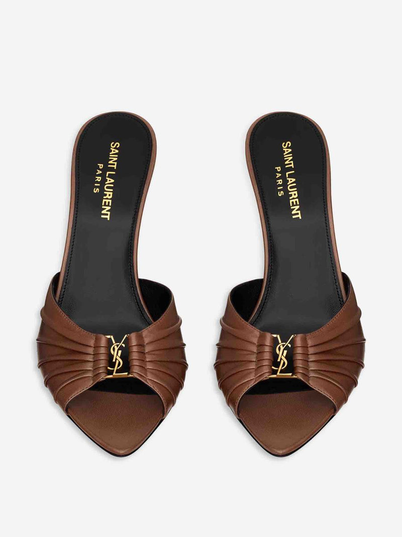 Saint Laurent Babylone Lambskin Mules