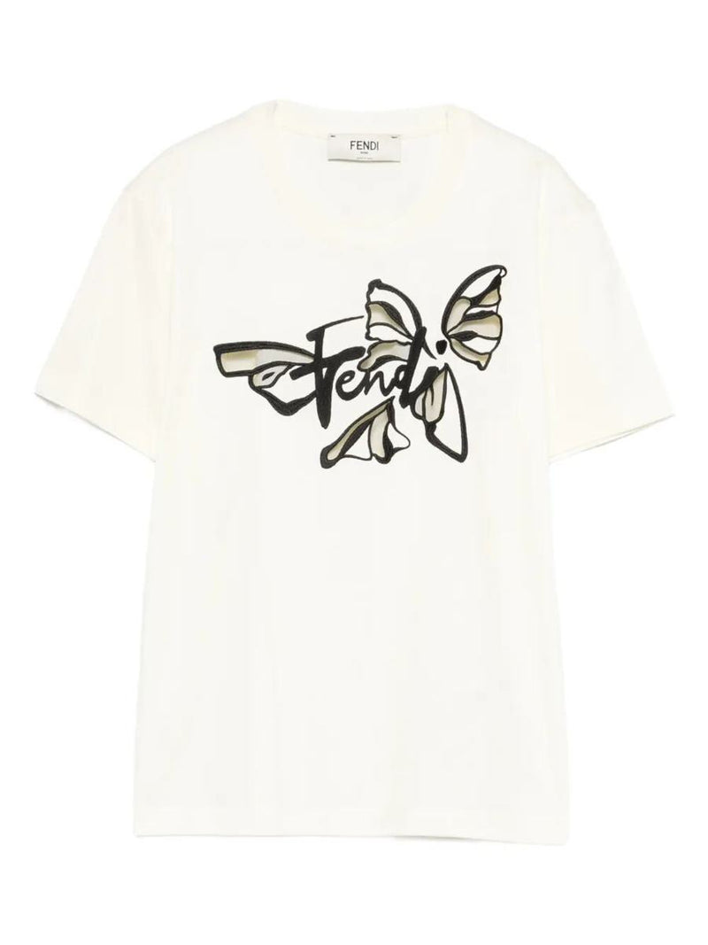Fendi Nightfly Cotton T-Shirt Clothing