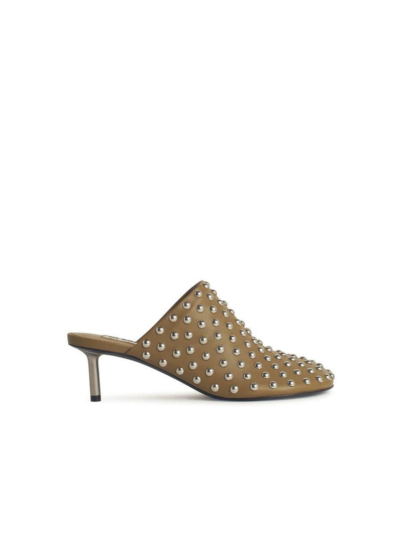 Jil Sander Chimera Green Leather Mules