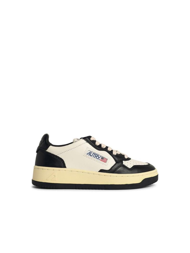 Autry Black And White Leather Medalist Sneakers