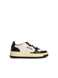 Autry Black And White Leather Medalist Sneakers