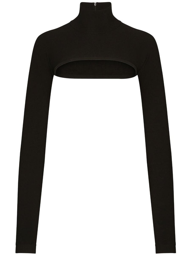 Dolce & Gabbana Cropped High-Neck Top